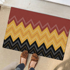 Kaokao Maori Tukutuku Inspired New Zealand Rubber Doormat