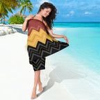 Kaokao Maori Tukutuku Inspired New Zealand Sarong
