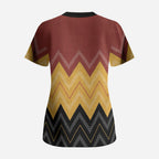 Kaokao Maori Tukutuku Inspired New Zealand Scrub Top