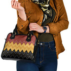 Kaokao Maori Tukutuku Inspired New Zealand Shoulder Handbag