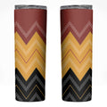 Kaokao Maori Tukutuku Inspired New Zealand Skinny Tumbler