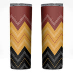 Kaokao Maori Tukutuku Inspired New Zealand Skinny Tumbler