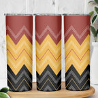 Kaokao Maori Tukutuku Inspired New Zealand Skinny Tumbler