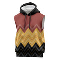 Kaokao Maori Tukutuku Inspired New Zealand Sleeveless Hoodie