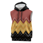Kaokao Maori Tukutuku Inspired New Zealand Sleeveless Hoodie