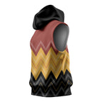 Kaokao Maori Tukutuku Inspired New Zealand Sleeveless Hoodie