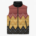 Kaokao Maori Tukutuku Inspired New Zealand Sleeveless Puffer Jacket
