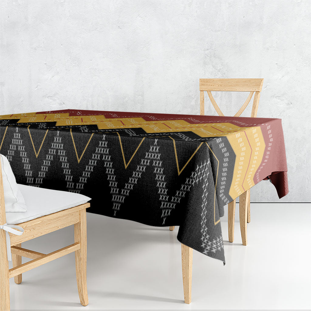 Kaokao Maori Tukutuku Inspired New Zealand Tablecloth