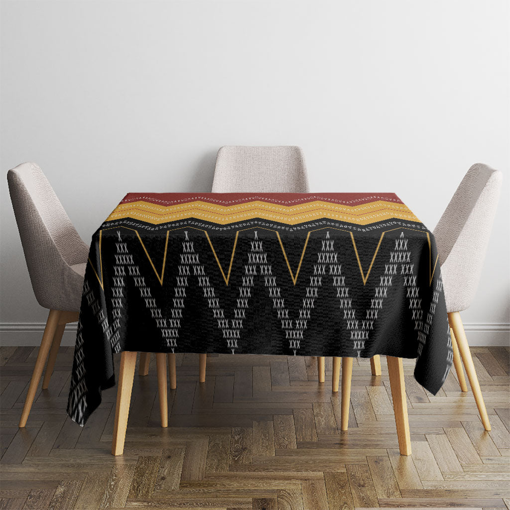 Kaokao Maori Tukutuku Inspired New Zealand Tablecloth