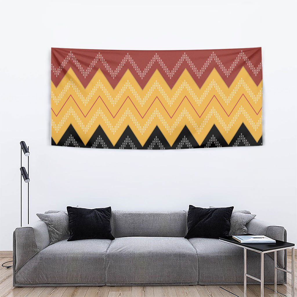 Kaokao Maori Tukutuku Inspired New Zealand Tapestry