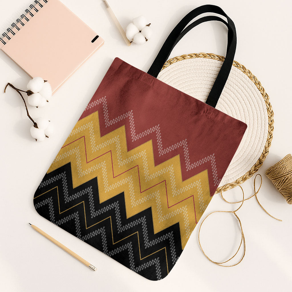 Kaokao Maori Tukutuku Inspired New Zealand Tote Bag
