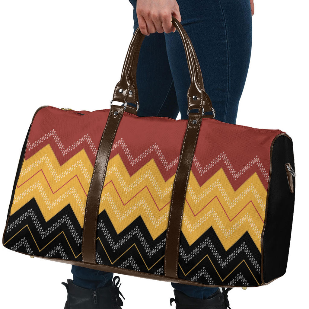 Kaokao Maori Tukutuku Inspired New Zealand Travel Bag