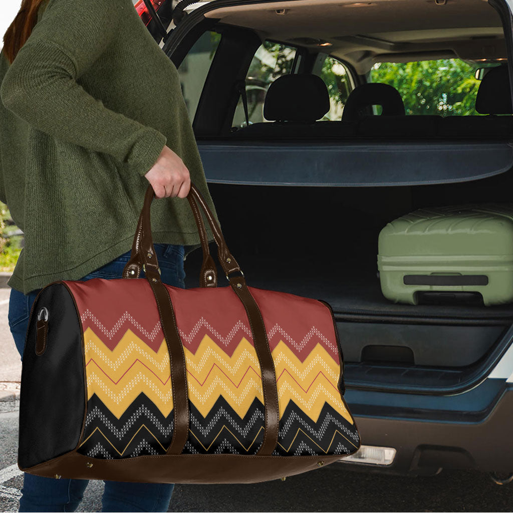 Kaokao Maori Tukutuku Inspired New Zealand Travel Bag