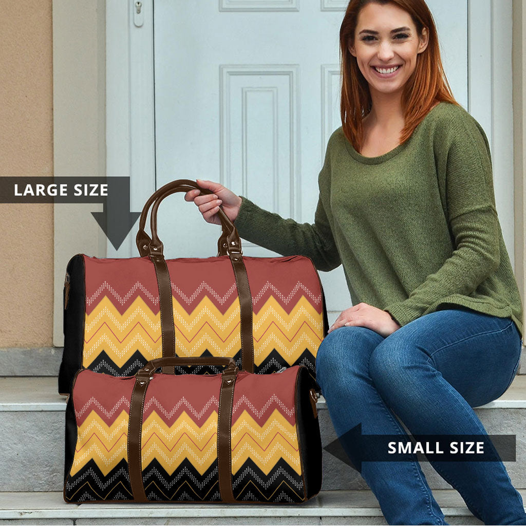 Kaokao Maori Tukutuku Inspired New Zealand Travel Bag