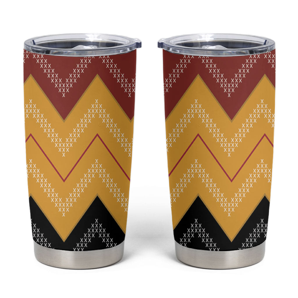 Kaokao Maori Tukutuku Inspired New Zealand Tumbler Cup