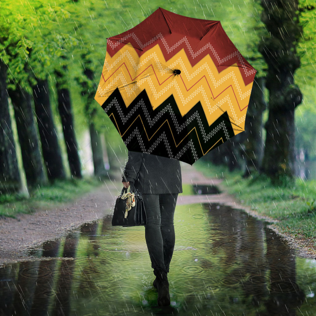 Kaokao Maori Tukutuku Inspired New Zealand Umbrella