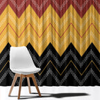 Kaokao Maori Tukutuku Inspired New Zealand Window Curtain