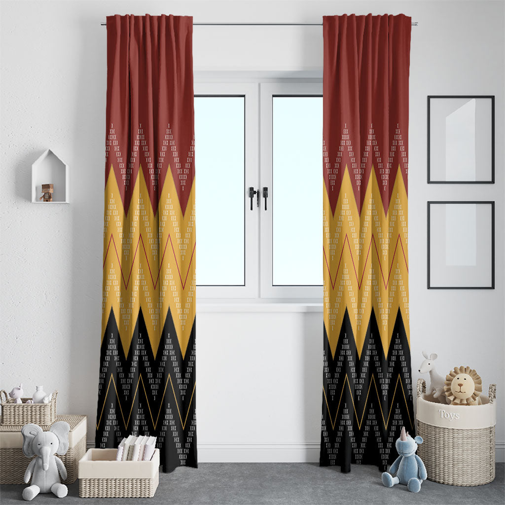 Kaokao Maori Tukutuku Inspired New Zealand Window Curtain
