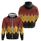 Kaokao Maori Tukutuku Inspired New Zealand Zip Hoodie