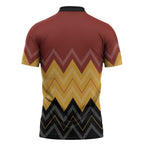 Kaokao Maori Tukutuku Inspired New Zealand Zipper Polo Shirt
