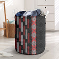 Roimata Toroa Maori Taniko Inspired New Zealand Laundry Basket