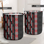 Roimata Toroa Maori Taniko Inspired New Zealand Laundry Basket