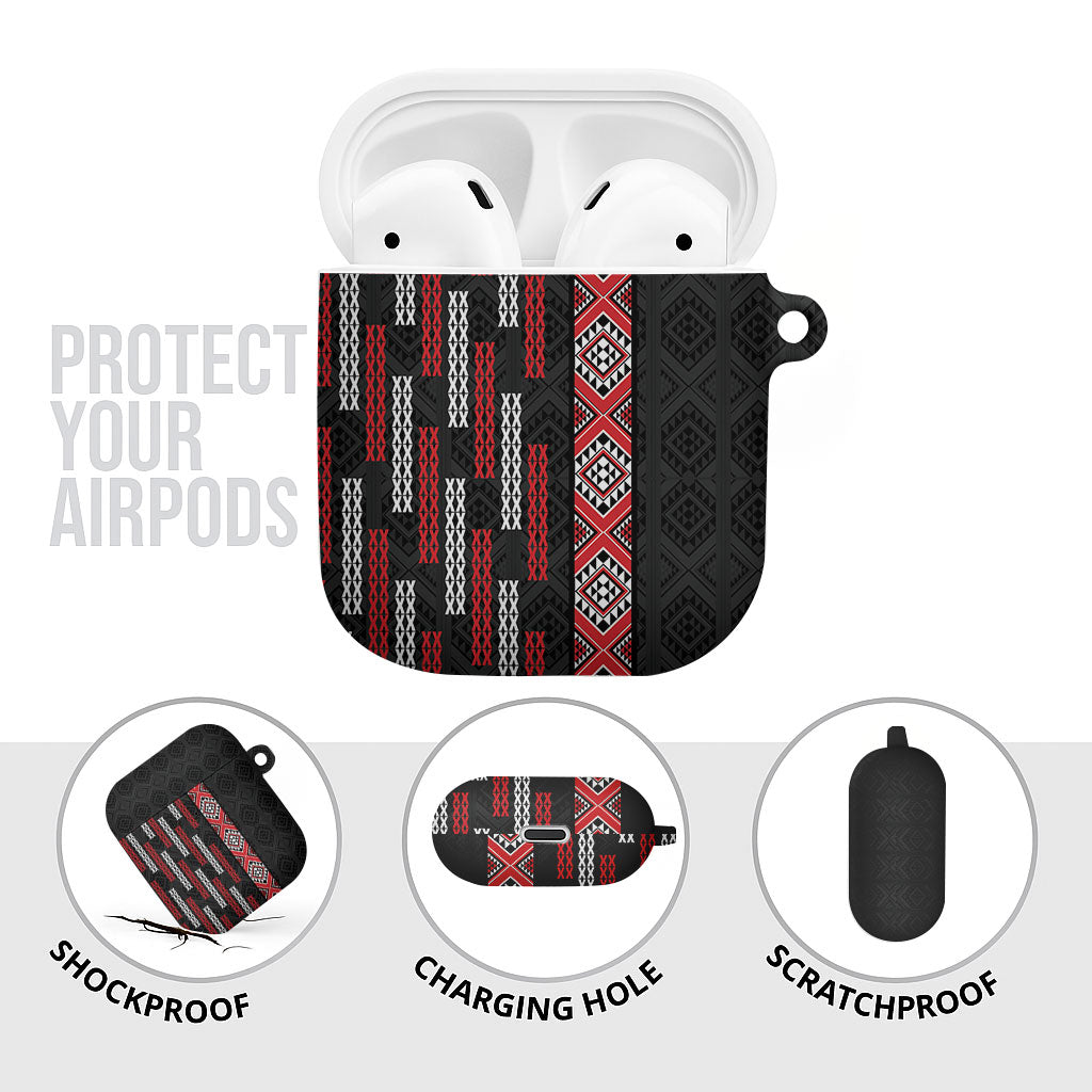 Roimata Toroa Maori Taniko Inspired New Zealand AirPods Case