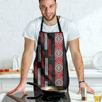 Roimata Toroa Maori Taniko Inspired New Zealand Apron