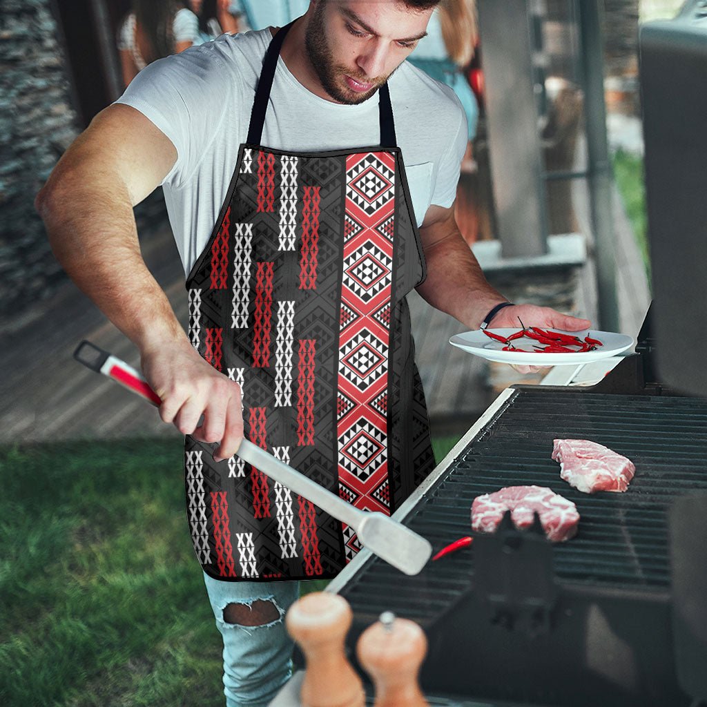Roimata Toroa Maori Taniko Inspired New Zealand Apron