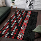 Roimata Toroa Maori Taniko Inspired New Zealand Area Rug