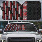 Roimata Toroa Maori Taniko Inspired New Zealand Auto Sun Shade