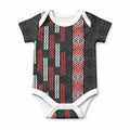 Roimata Toroa Maori Taniko Inspired New Zealand Baby Onesie