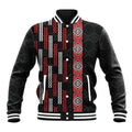 Roimata Toroa Maori Taniko Inspired New Zealand Baseball Jacket