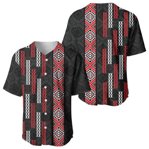 Roimata Toroa Maori Taniko Inspired New Zealand Baseball Jersey