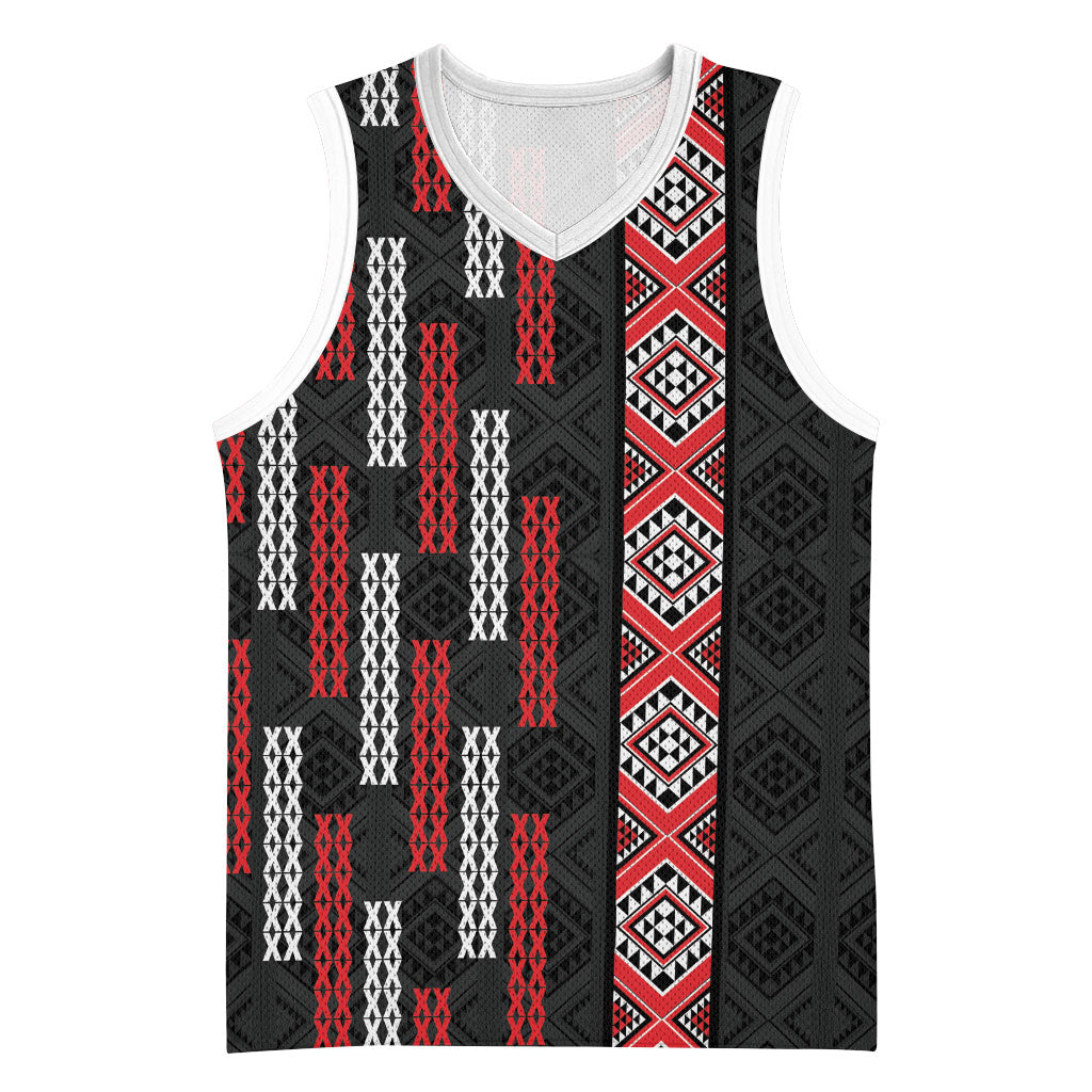 Roimata Toroa Maori Taniko Inspired New Zealand Basketball Jersey