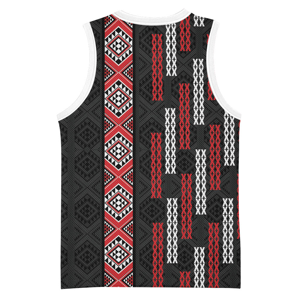 Roimata Toroa Maori Taniko Inspired New Zealand Basketball Jersey