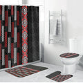 Roimata Toroa Maori Taniko Inspired New Zealand Bathroom Set