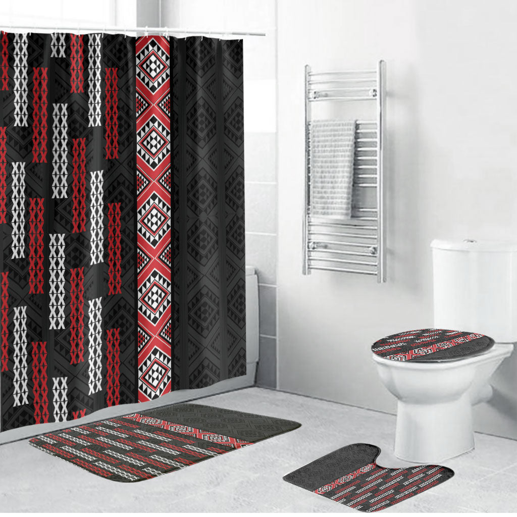 Roimata Toroa Maori Taniko Inspired New Zealand Bathroom Set