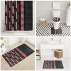 Roimata Toroa Maori Taniko Inspired New Zealand Bathroom Set