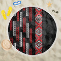 Roimata Toroa Maori Taniko Inspired New Zealand Beach Blanket