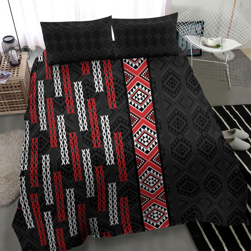 Roimata Toroa Maori Taniko Inspired New Zealand Bedding Set