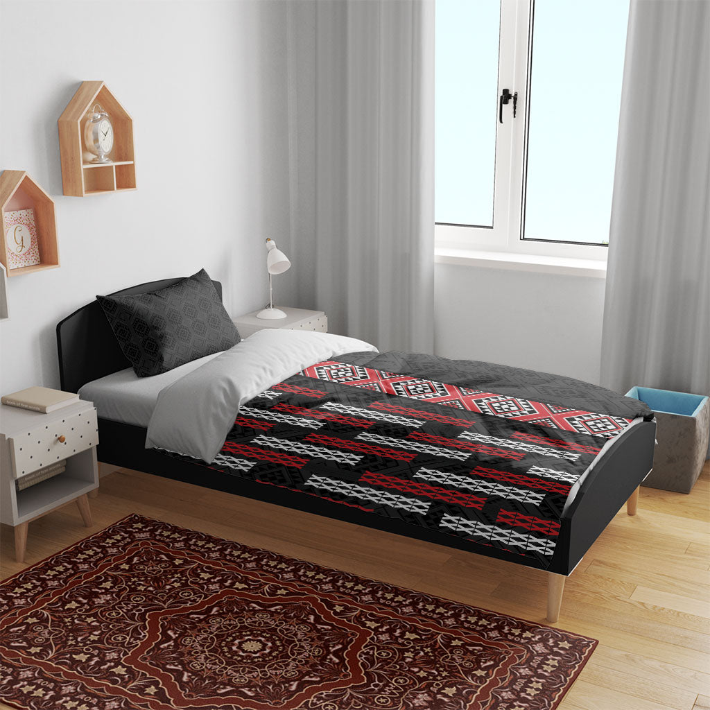 Roimata Toroa Maori Taniko Inspired New Zealand Bedding Set