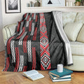 Roimata Toroa Maori Taniko Inspired New Zealand Blanket