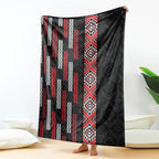 Roimata Toroa Maori Taniko Inspired New Zealand Blanket