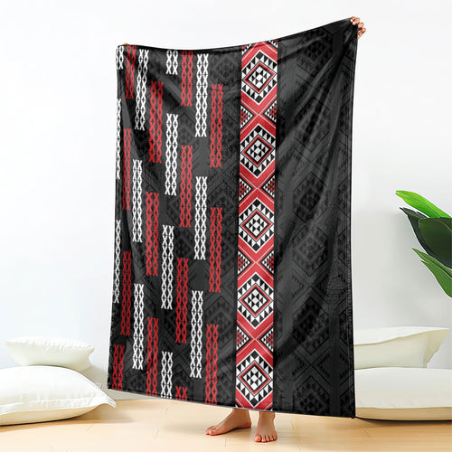 Roimata Toroa Maori Taniko Inspired New Zealand Blanket