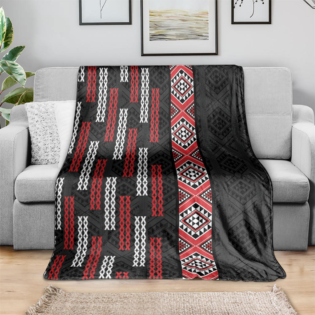 Roimata Toroa Maori Taniko Inspired New Zealand Blanket