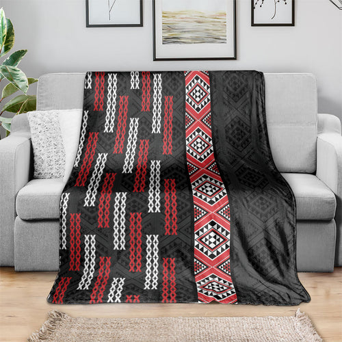 Roimata Toroa Maori Taniko Inspired New Zealand Blanket