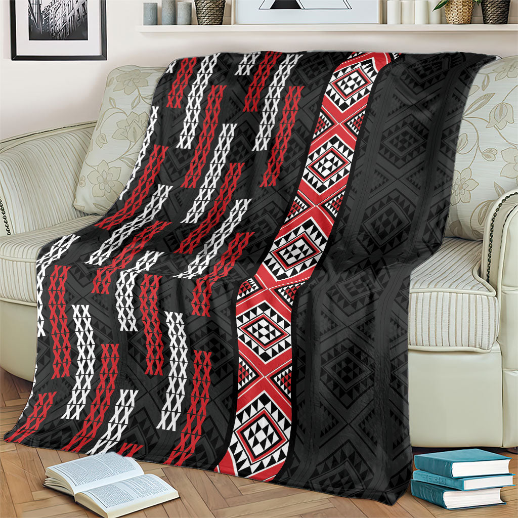 Roimata Toroa Maori Taniko Inspired New Zealand Blanket