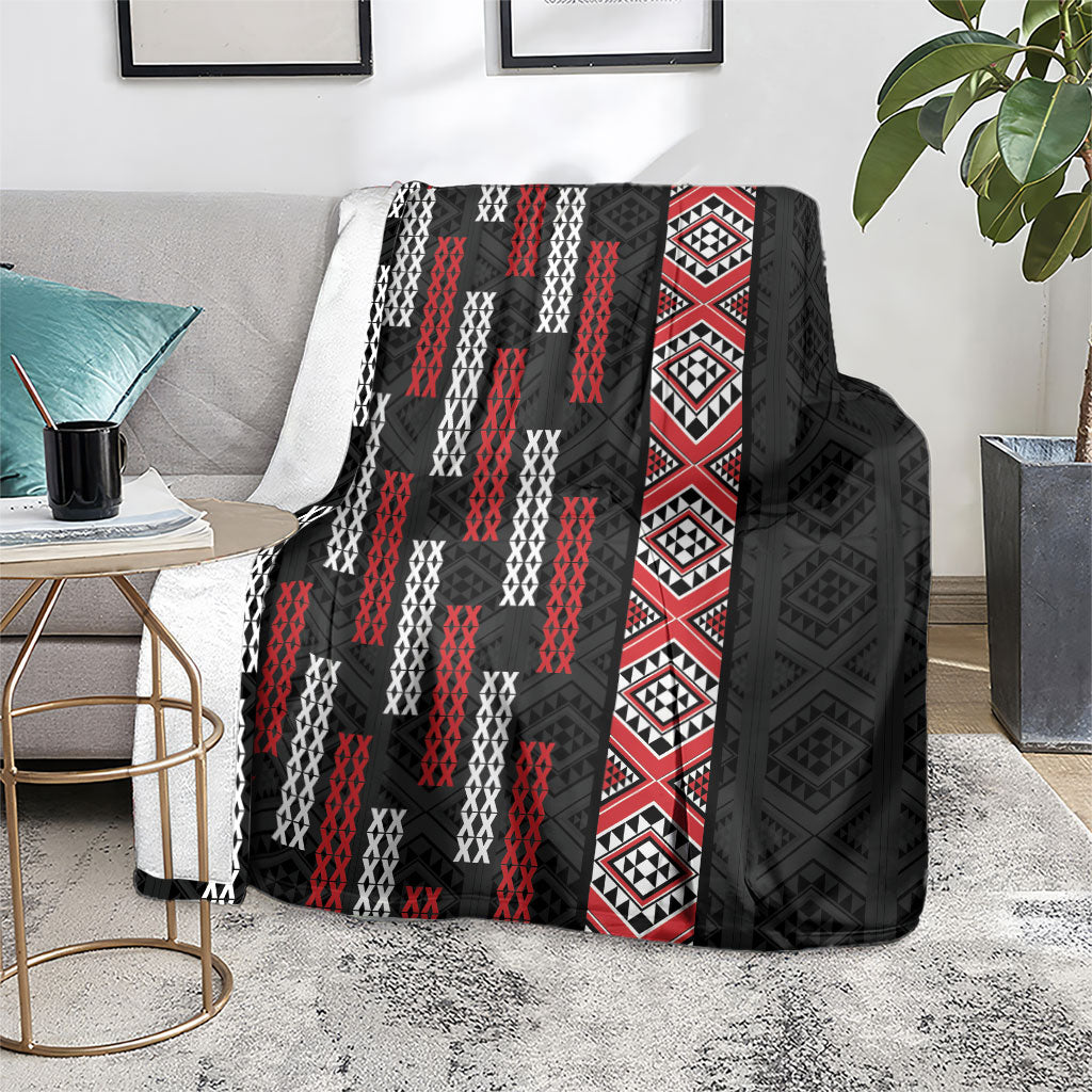 Roimata Toroa Maori Taniko Inspired New Zealand Blanket