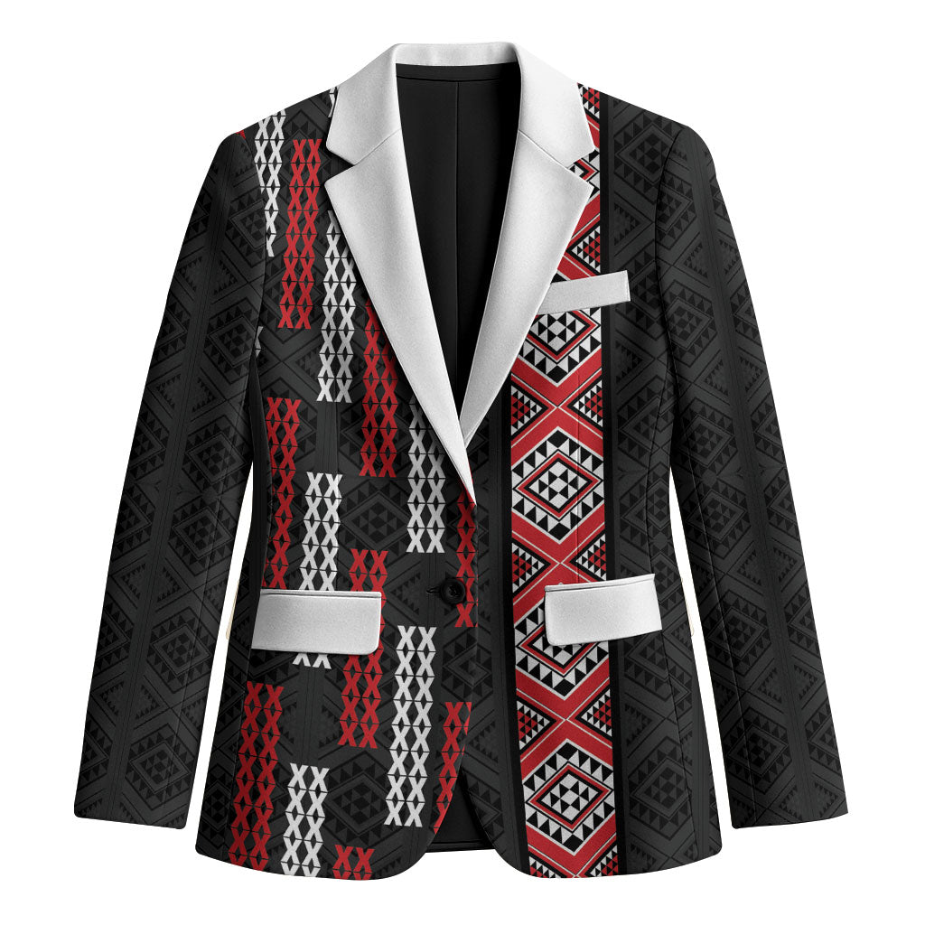 Roimata Toroa Maori Taniko Inspired New Zealand Blazer